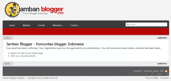 Lagi Nunggu Persetujuan Pendaftaran Jamban Blogger